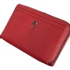Menzo 7034 Damenbörse rot / Nappaleder-Damen Damenbörsen