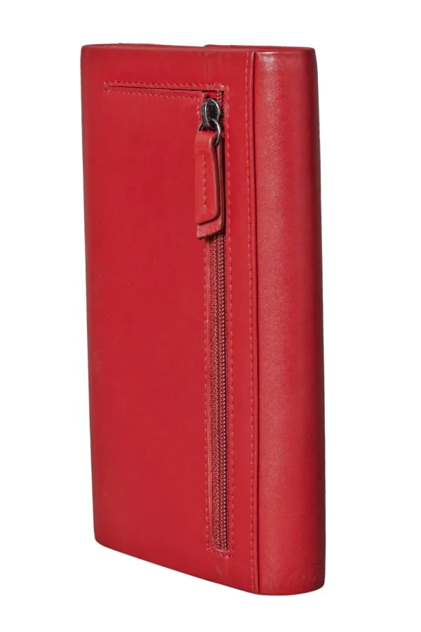Menzo 7032 Damenbörse rot / Nappaleder-Damen Damenbörsen