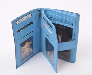 Menzo 7013 Damenbörse saison1 horizon-blue / Nappaleder-Damen Damenbörsen