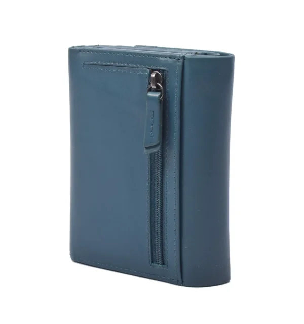 Menzo 7014 Damenbörse saison1 petrol / Nappaleder-Damen Damenbörsen