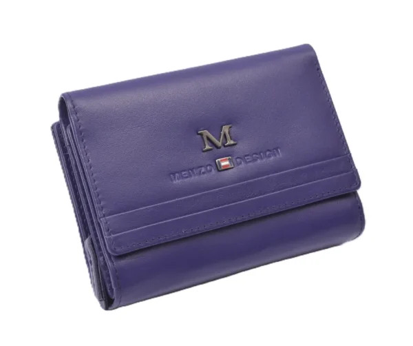 Menzo 7019 Damenbörse saison2 viola / Nappaleder-Damen Damenbörsen