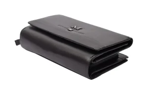 Menzo 7006 Damenbörse schwarz / Nappaleder-Damen Damenbörsen