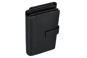 Menzo 7006 Damenbörse schwarz / Nappaleder-Damen Damenbörsen