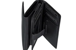 Menzo 7006 Damenbörse schwarz / Nappaleder-Damen Damenbörsen