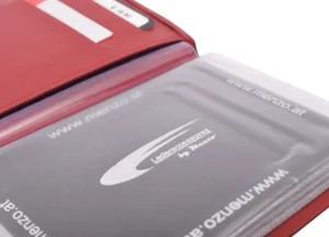 Menzo 7007 Führerscheinetui rot / Nappaleder- Etuis + Kleinbörsen