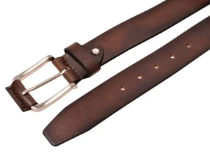 Menzo 2055 Gürtel Rindsleder / Braun- Gürtel | Ledergürtel