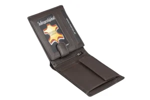 Menzo 7003 Herrenbörse braun / Nappaleder-Herren Herrenbörsen