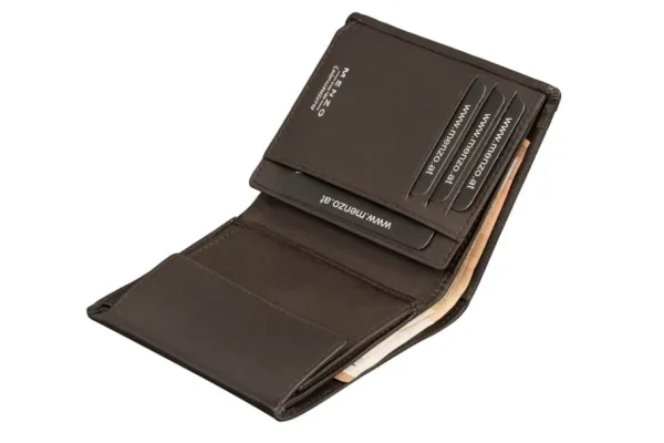 Menzo 7001 Herrenbörse braun / Nappaleder-Herren Herrenbörsen