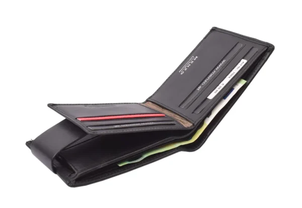 Menzo 7004 Herrenbörse schwarz / Nappaleder-Herren Herrenbörsen