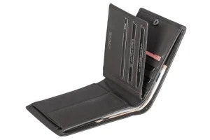 Menzo 7042 Herrenbörse schwarz / Nappaleder-Herren Herrenbörsen