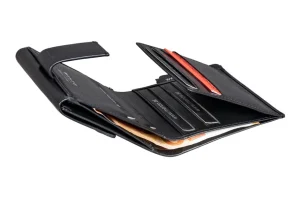 Menzo 7002 Kleinbörse schwarz / Nappaleder- Etuis + Kleinbörsen