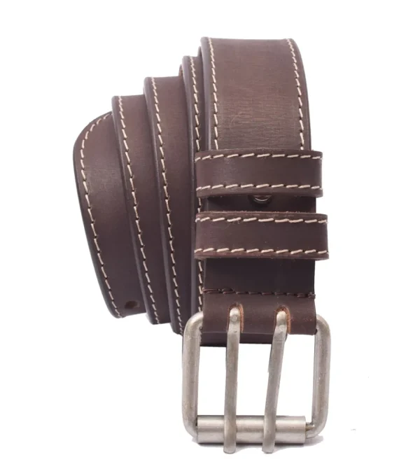 Menzo 3040 Profikellnergürtel (Breite 4cm) Büffelleder / marone- Gürtel | Ledergürtel