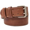 Menzo 3050 Profikellnergürtel (Breite 5cm) Büffelleder / deltabraun- Gürtel | Ledergürtel