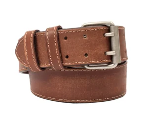Menzo 3050 Profikellnergürtel (Breite 5cm) Büffelleder / deltabraun- Gürtel | Ledergürtel
