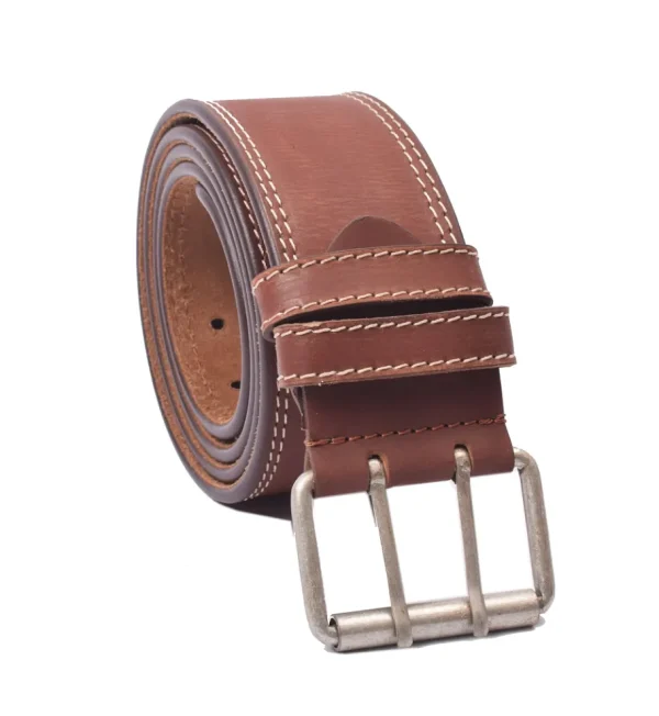 Menzo 3060 Profikellnergürtel (Breite 6cm) Büffelleder / deltabraun- Gürtel | Ledergürtel