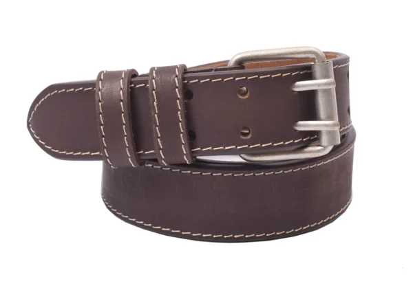 Menzo 3040 Profikellnergürtel (Breite 4cm) Büffelleder / marone- Gürtel | Ledergürtel