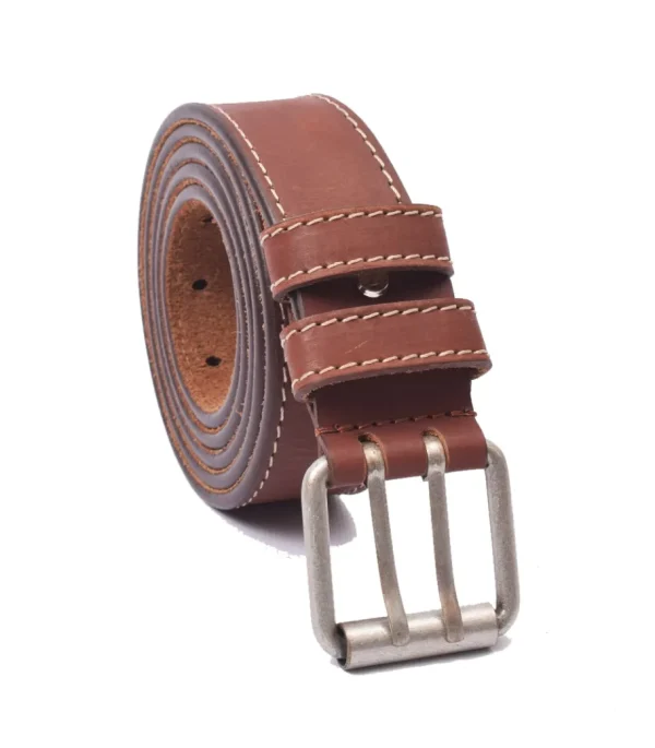 Menzo 3040 Profikellnergürtel (Breite 4cm) Büffelleder / deltabraun- Gürtel | Ledergürtel