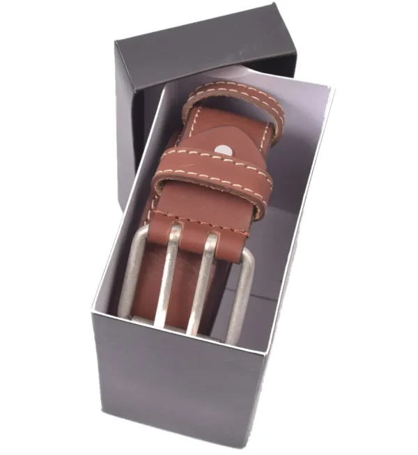 Menzo 3040 Profikellnergürtel (Breite 4cm) Büffelleder / deltabraun- Gürtel | Ledergürtel