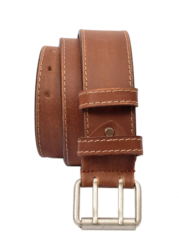 Menzo 3050 Profikellnergürtel (Breite 5cm) Büffelleder / deltabraun- Gürtel | Ledergürtel