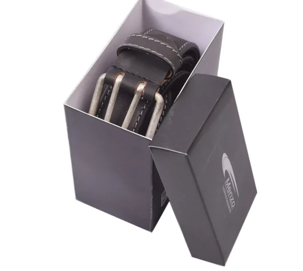 Menzo 3040 Profikellnergürtel (Breite 4cm) Büffelleder / schwarz- Gürtel | Ledergürtel