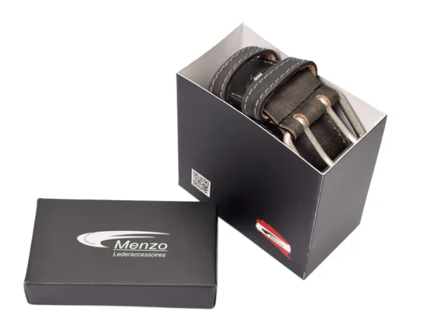 Menzo 3050 Profikellnergürtel (Breite 5cm) Büffelleder / schwarz- Gürtel | Ledergürtel