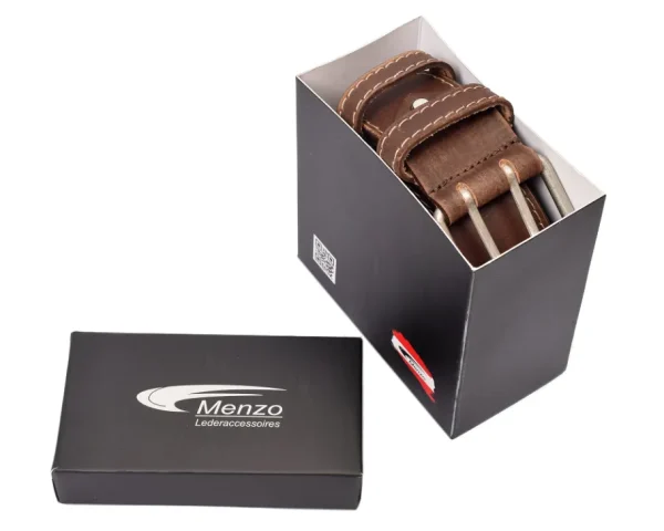 Menzo 3050 Profikellnergürtel (Breite 5cm) Büffelleder / marone- Gürtel | Ledergürtel