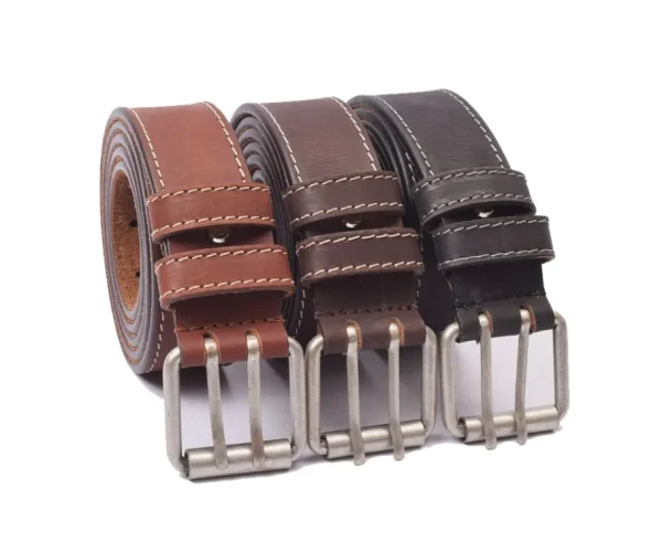 Menzo 3040 Profikellnergürtel (Breite 4cm) Büffelleder / schwarz- Gürtel | Ledergürtel
