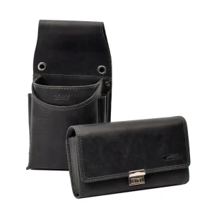 Menzo 937 Profikellnerset Büffelleder/Lock schwarz- Profi-kellnersets