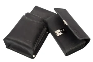 Menzo 937 Profikellnerset Büffelleder/Lock schwarz- Profi-kellnersets