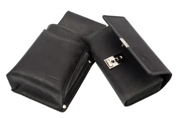 Menzo 937 Profikellnerset Büffelleder/Lock schwarz- Profi-kellnersets