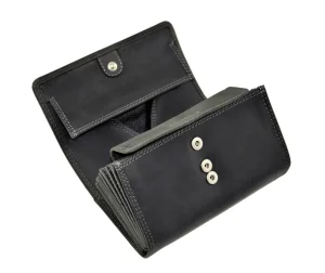 Menzo 937 Profikellnerset Büffelleder/Logo schwarz- Profi-kellnersets