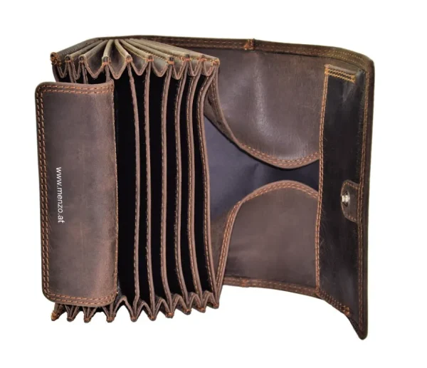 Menzo 937 Profikellnerset Büffelleder Doppelnaht/Hirsch marone- Profi-kellnersets
