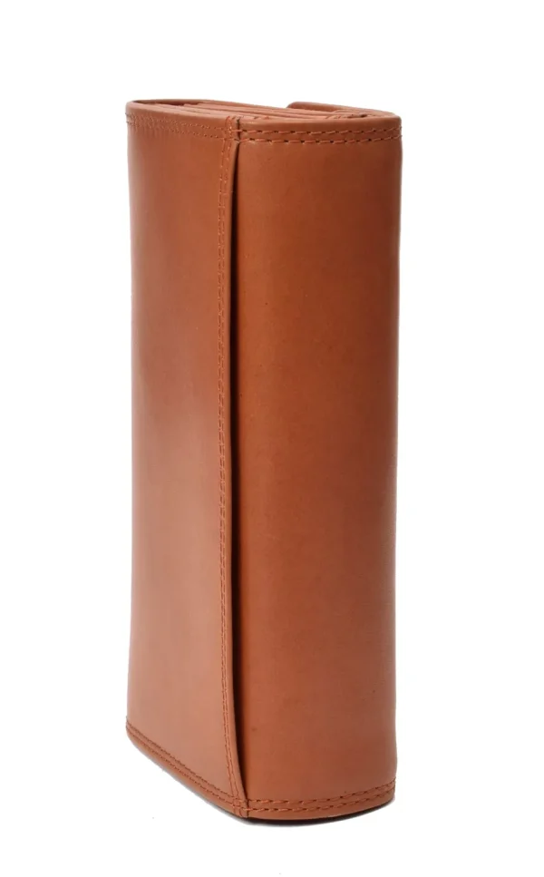 Menzo 976D Kellnerbörse mit Doppelnaht Rindsleder/cognac- Kellnerbörsen