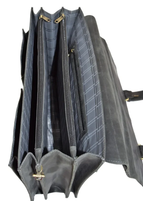Menzo MB1 - 15,6 Zoll Aktentasche Büffelleder/schwarz- Aktentaschen
