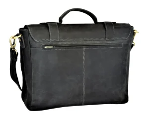Menzo MB22 - 15,6 Zoll Laptop-Aktentasche Büffelleder/schwarz- Aktentaschen | Laptoptaschen