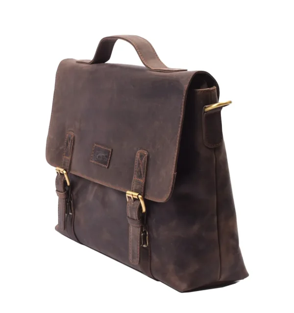 Menzo MB120 - 15,6 Zoll Laptoptasche Büffelleder/marone- Laptoptaschen