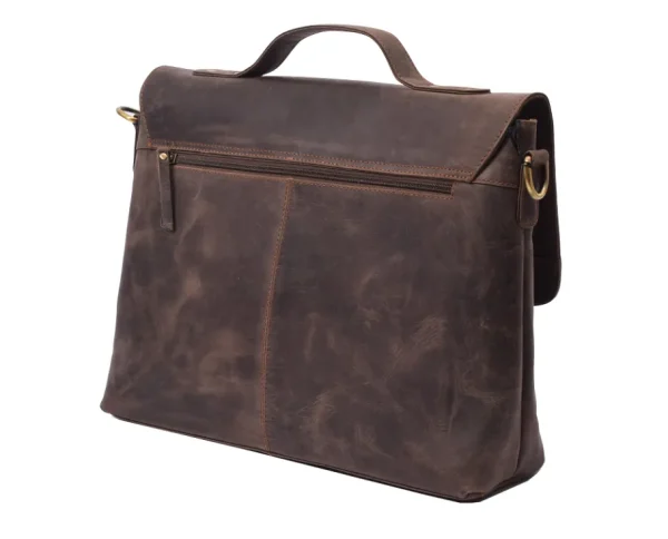 Menzo MB120 - 15,6 Zoll Laptoptasche Büffelleder/marone- Laptoptaschen