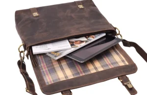 Menzo MB120 - 15,6 Zoll Laptoptasche Büffelleder/marone- Laptoptaschen