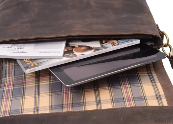 Menzo MB120 - 15,6 Zoll Laptoptasche Büffelleder/marone- Laptoptaschen