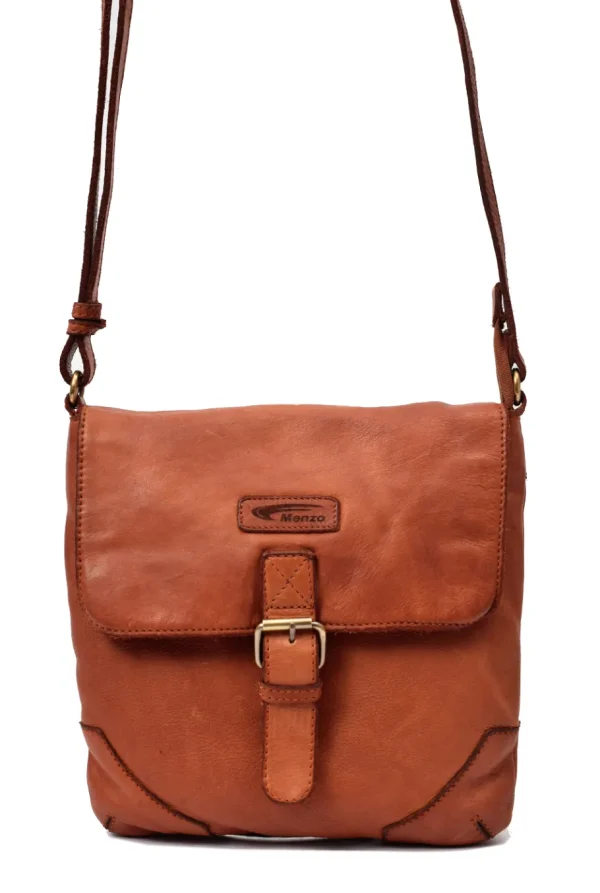 Menzo MB 76 Ledertasche gewaschen / Washed Bag- Umhängetaschen - Shopper