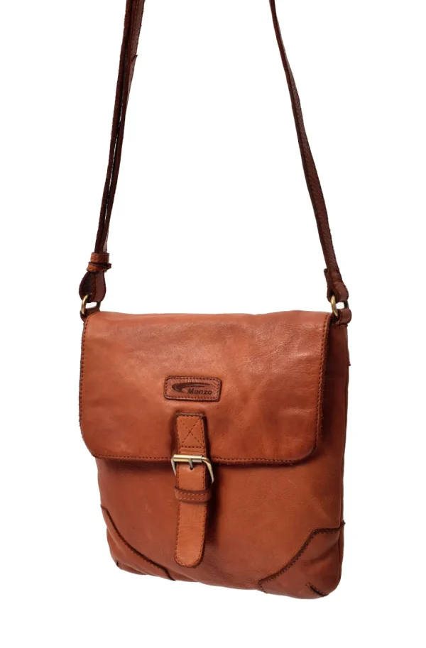 Menzo MB 76 Ledertasche gewaschen / Washed Bag- Umhängetaschen - Shopper