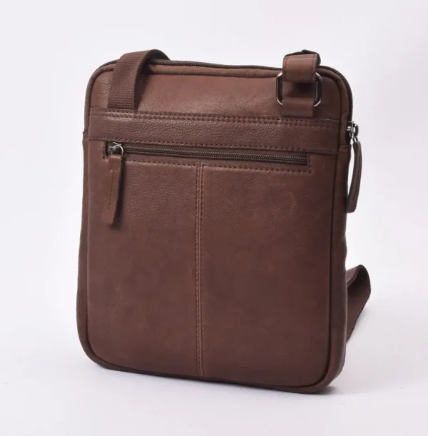 Menzo MB 84 Umhängetasche Rindsleder-braun- Umhängetaschen - Shopper