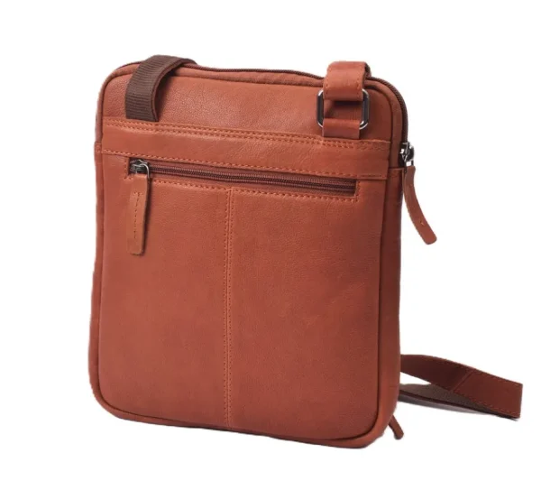Menzo MB 84 Umhängetasche Rindsleder-cognac- Umhängetaschen - Shopper