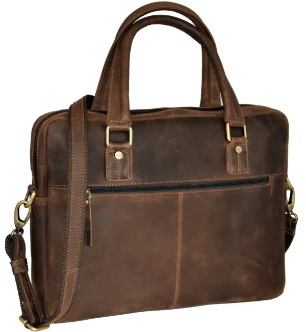 Menzo MB12 -14 Zoll Laptoptasche Büffelleder/marone- Laptoptaschen
