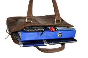 Menzo MB12 -14 Zoll Laptoptasche Büffelleder/marone- Laptoptaschen