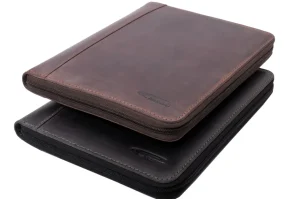 Menzo MB46 Dokumenten & Tabletmappe A5 Büffelleder/marone- Schreibmappen A5 | Schreibmappen A4