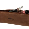 Menzo MB32 Federmäppchen Büffelleder/deltabraun- Stifteetuis