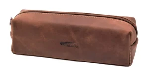 Menzo MB29 Federpenal Büffelleder/deltabraun- Stifteetuis