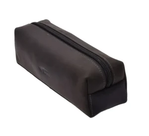 Menzo MB29 Federpenal Büffelleder/schwarz- Stifteetuis