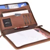 Menzo MB56 Konferenzmappe A4 Büffelleder/2-farbig braun- Schreibmappen A4
